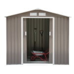 Outsunny, casuta pentru ustensile, 213x127x185cm, gri