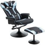 Vinsetto Fotoliu Rabatabil cu Suport pentru picioare Stil Gaming Inclinatie 130°