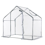 Outsunny sera de gradina, PVC transparent 180x105x165 cm