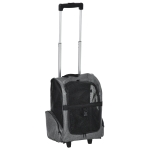 PawHut Rucsac pentru Transport de Caini si Pisici cu Buzunare Maner Telescopic si Roti