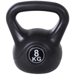 Homcom Kettlebell 8 kg pentru Antrenament Cross Training Negru