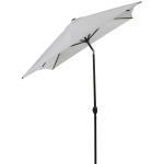 Umbrela Dreptunghiulara Outsunny de Gradina sau Plaja in aluminiu si Anti-UV, Alb Crem 2x3m