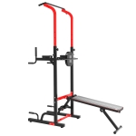 HOMCOM Statie pentru fitness pliabila inaltime reglabila 180-230cm cu bara