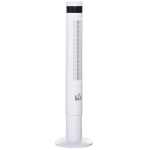 Homcom ventilator tip coloana, telecomanda inclusa, alb
