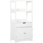 kleankin Dulap multifunctional cu rafturi, MDF, 60x30x122.5 cm, Alb