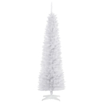 HOMCOM Brad de Craciun artificial 180cm din PVC cu 390 ramuri si baza din plastic
