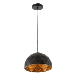HOMCOM Lampa Vintage Suspendata Inaltime Reglabila Casa si Birou, Neagra