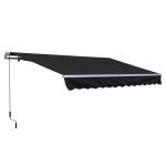 Outsunny Copertina Soare de Exterior cu Brate 3.5x2.5m Reglare cu Manivela