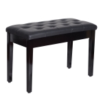 HomCom banca pian, spatiu depozitare, 75x35x50 cm, neagra