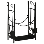 Outsunny Suport pentru Lemne de Interior si de Exterior pana la 70 kg de Lemne Accesorii Incluse
