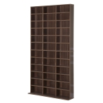 Homcom Librarie de Perete in Lemn, Maro, 195x102x23.5cm