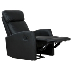 Homcom Fotoliu Relax Rabatabil Ergonomic Piele Sintetica 65 × 92 × 100cm, Negru