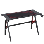 HOMCOM Birou Gaming Modern pentru Casa sau Birou cu Accesorii Rosu si Negru