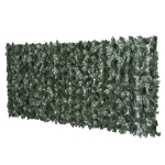 Outsunny Rulou Artificial de Gard Viu din PE Anti-UV 240x100cm Frunze Verde Inchis
