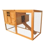 PawHut, cotet cu cuib si zona de alergat, 168x110.5x101.5 cm