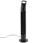 Homcom Ventilator Reglabil Oscilant cu 3 niveluri de viteza si Telecomanda de control de la distanta, Ф18x78.5cm Negru