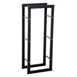 Homcom Raft Lemne pentru Intern si Extern Negru, 40x25x100cm