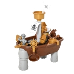 HOMCOM Nava de Pirati Jucarie pentru Copii cu 26 Accesorii de Plaja