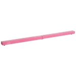 Homcom Barna pentru Gimnastica pentru Antrenament Captusita din Lemn, Roz, 240x10x6.5cm