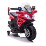HOMCOM Motocicleta pentru copii, cu sirena de politie si faruri Viteza 3km/h Baterie 6V