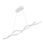 HOMCOM Candelabru LED Suspendat Ondulat, Inaltime Reglabila, Lumina Rece 6500K
