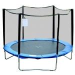 Homcom Trambulina Elastica cu Plasa de Siguranta si Stalpi Captusiti pentru Adulti si Copii Φ244 x 205 cm