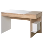Homcom Birou modern cu Blat Ridicabil in Lemn, Alb, 120x60x74cm