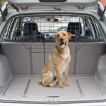 Pawhut bariera protectie auto, caini 89-122x41cm, neagra