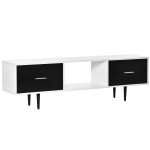 HomCom comoda TV, 3 compartimente, 140x30x42 cm