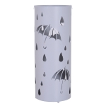 Homcom Suport pentru Umbrele in Metal cu Scurgere Gri Deschis