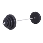 Homcom Set Haltere & Bara 170cm, 70kg cu discuri reglabile pentru antrenamente