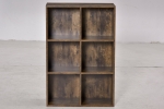 HOMCOM Biblioteca de perete Stil Industrial din Lemn 65,5x30x97,5cm