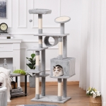 PawHut Ansamblu pentru Pisicuţe şi Pisici Adulte pana la maxim 4.5 kg Gri