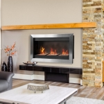 HomCom Șemineu Bioetanol de Perete cu 2 Arzătoare 110x54x14,5cm(c-3)