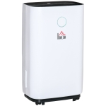 HOMCOM 16L/Day 4L Portable Quiet Dehumidifier Home Laundry, Electric Air De-Humidifier