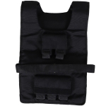 HOMCOM 15 kg Trainingsweste, Gewichtsweste, Verstellbar, Krafttraining, Fitness, Oxford, Eisen, Schwarz, 36 x 52 cm