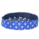 PawHut Hundebadewanne Hundepool Badewanne Swimmingpool Wasserbecken für Hunde und Katzen faltbar Ø160 x 30H cm