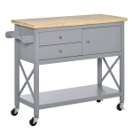 HOMCOM Küchenwagen 108 cm x 45 cm x 89 cm