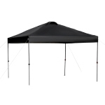 Outsunny Garten-Pavillon Faltpavillon Pop-up Festzelt Gartenzelt inkl. Heringe Abspannseile Oxford Schwarz 3 x 3 x 2,55 m