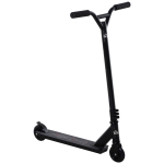 HOMCOM Pro Stunt Scooter, Tretroller, Freestyle Tricks, mit 100mm PU-Rädern, für Kinder und Erwachsene, Alu, Schwarz