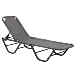 Outsunny Sonnenliege Aluminium 163 cm x 58,5 cm x 89 cm