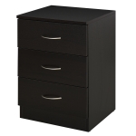 HOMCOM Nachttisch mit 3 Schublade, Schlafzimmer Nachtschrank, Nachtkommode, Spanplatte 40 x 35 x 58 cm