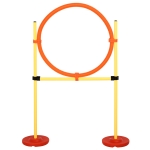 PawHut Hunde Agility Set 3-in-1-Training für Haustiere,Inklusive Tasche,Leicht zu tragen, Gelb