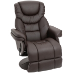 HOMCOM® Relaxsessel Fernsehsessel Einzelsofa 135 °Neigung 79x81x107cm Braun