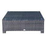 Outsunny Garten-Beistelltisch 85 cm x 50 cm x 39 cm
