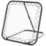 HOMCOM Fußball Rebounder klappbar Kickback Tor Rückprallwand Netz für Baseball Basketball Verstellbar in 5 Stufen Metall Schwarz 78 x 84 x 65-78 cm