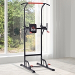 HOMCOM Pull Up Station Power Tower Station Bar Home Gym Workout