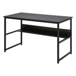 HOMCOM Schreibtisch Industrie Design Metall Schwarz 120 cm x 60 cm x 75 cm