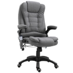 Vinsetto Massagesessel Chefsessel mit Massagefunktion höhenverstellbarer Drehstuhl ergonomischer Gamingstuhl Bürostuhl massage Grau 67 x 74 x 116–126 cm