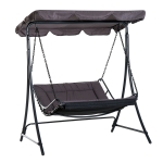 Outsunny® Hollywoodschaukel Schwingliege Doppelliege Grau